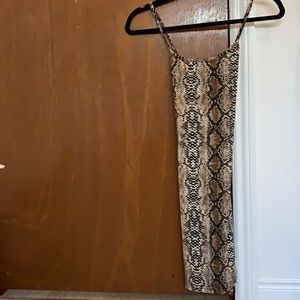Snake skin mini dress from m boutique